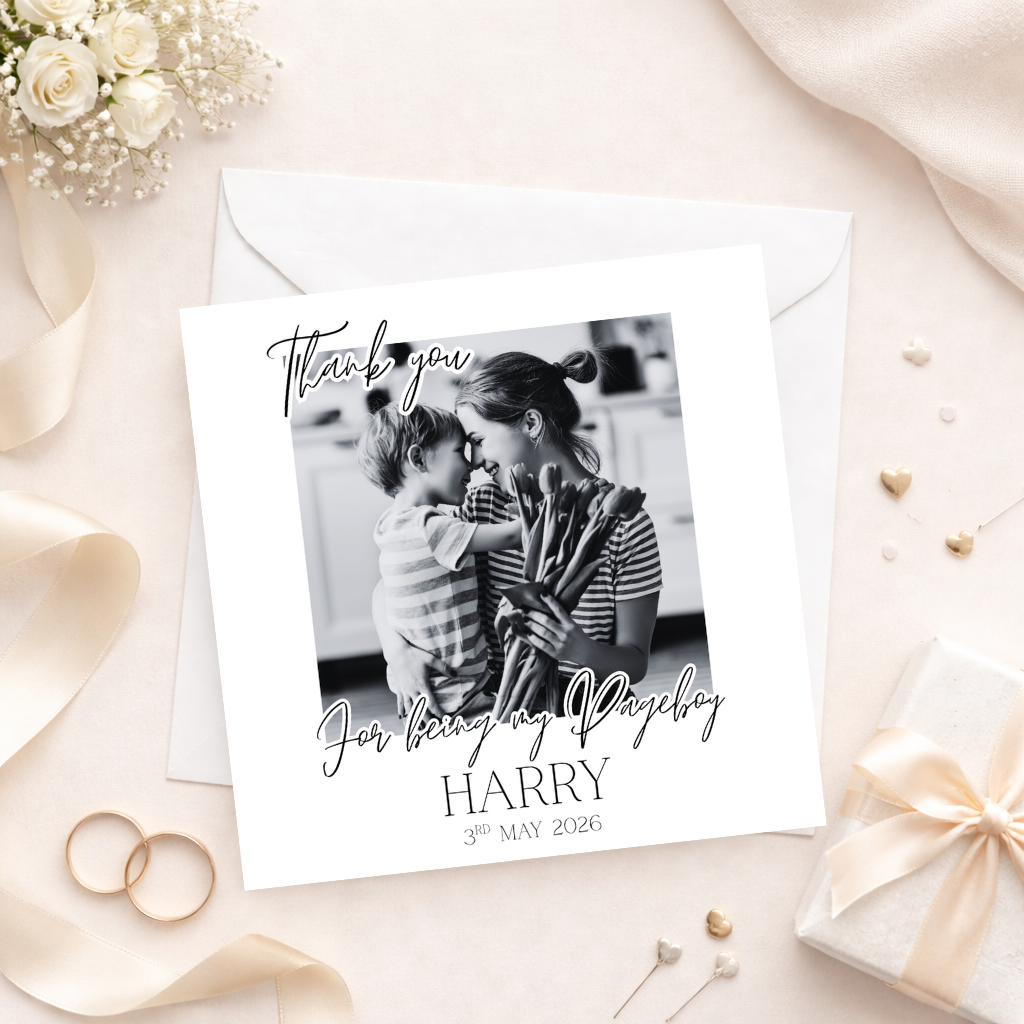 Bridal party Thank you Card