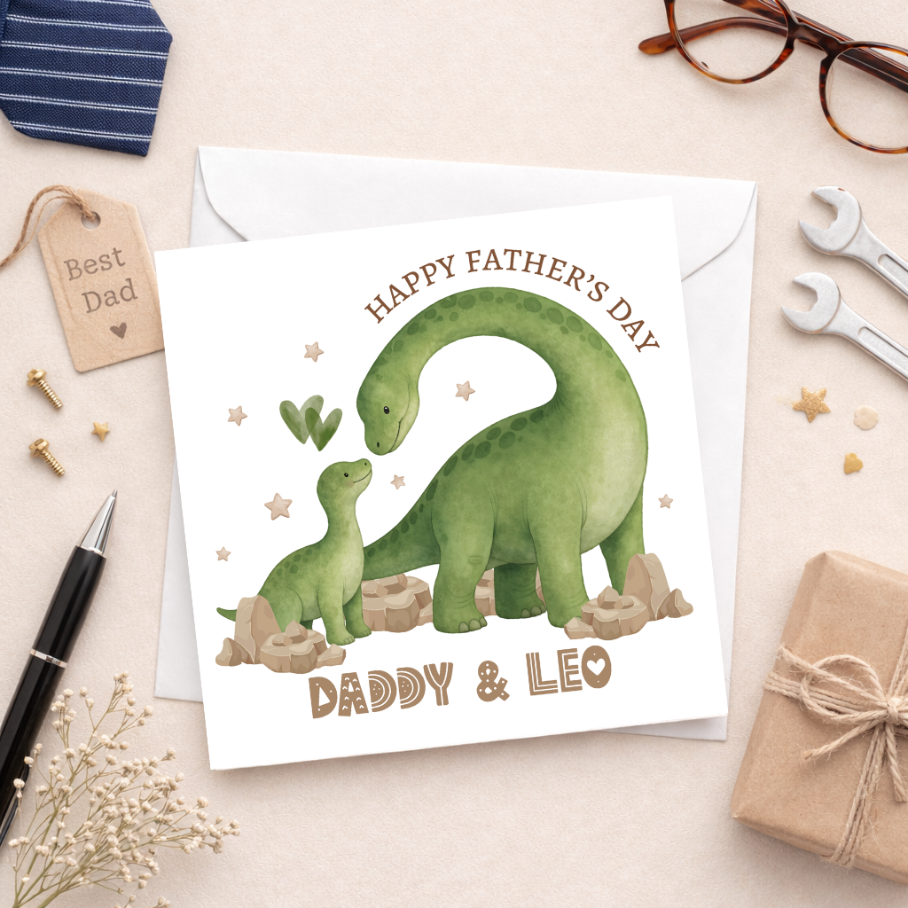 Personalised Dino Card