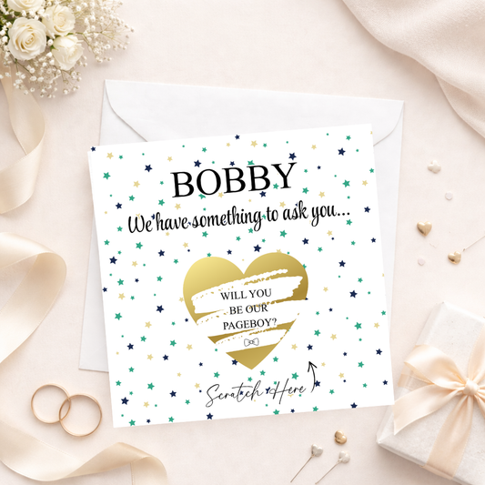 Pageboy Proposal Scratch Card