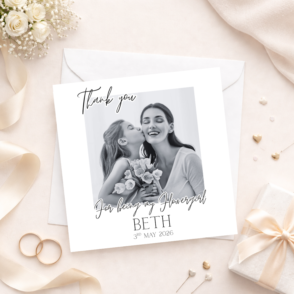 Bridal party Thank you Card