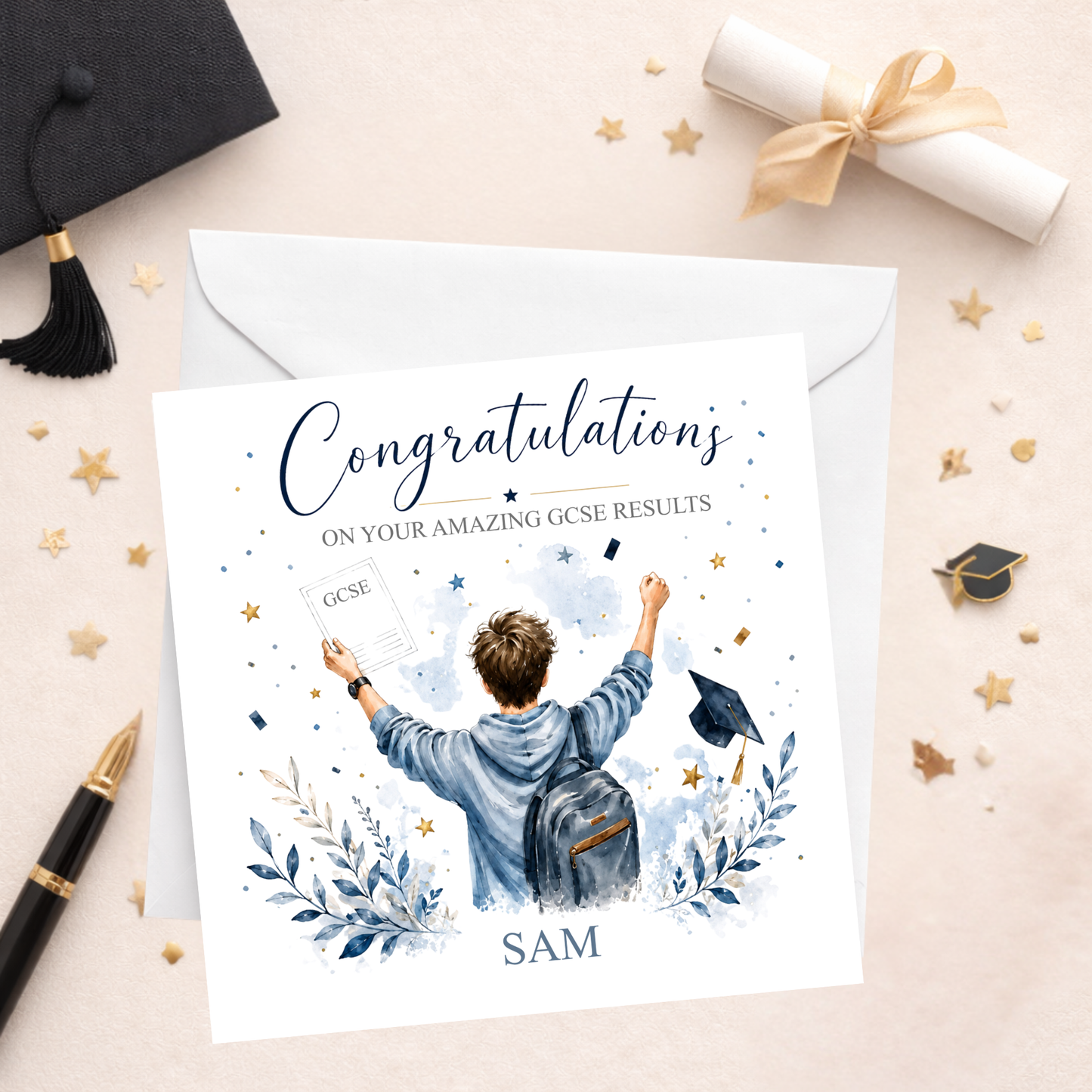 GCSE Leavers Card - Blue