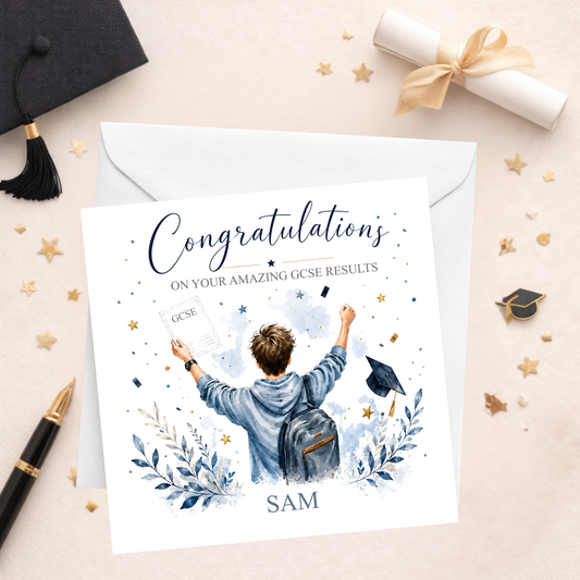 GCSE Leavers Card - Blue