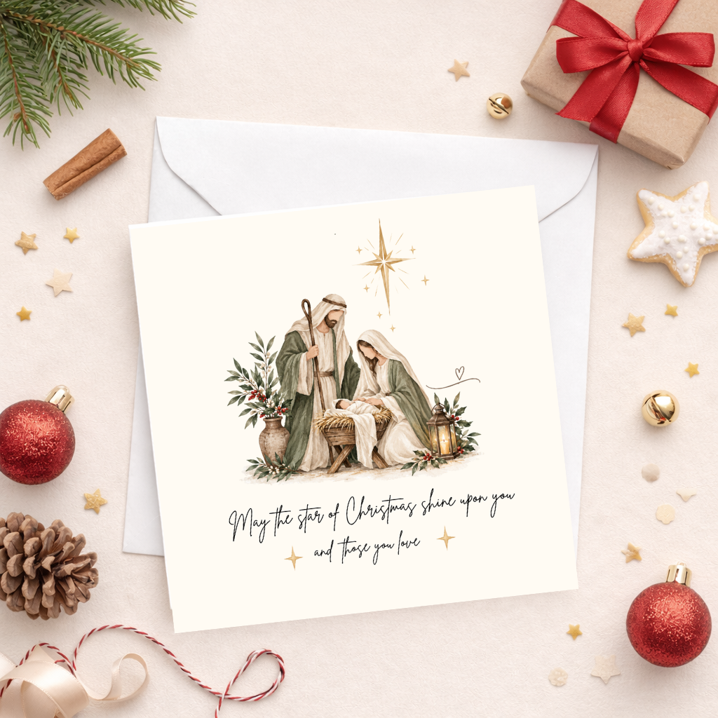 Star of Christmas Nativity Card
