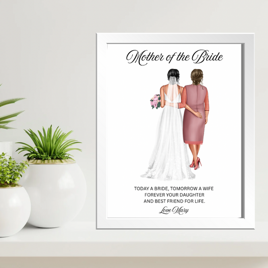 Personalised Mother of the Bride Framed Print