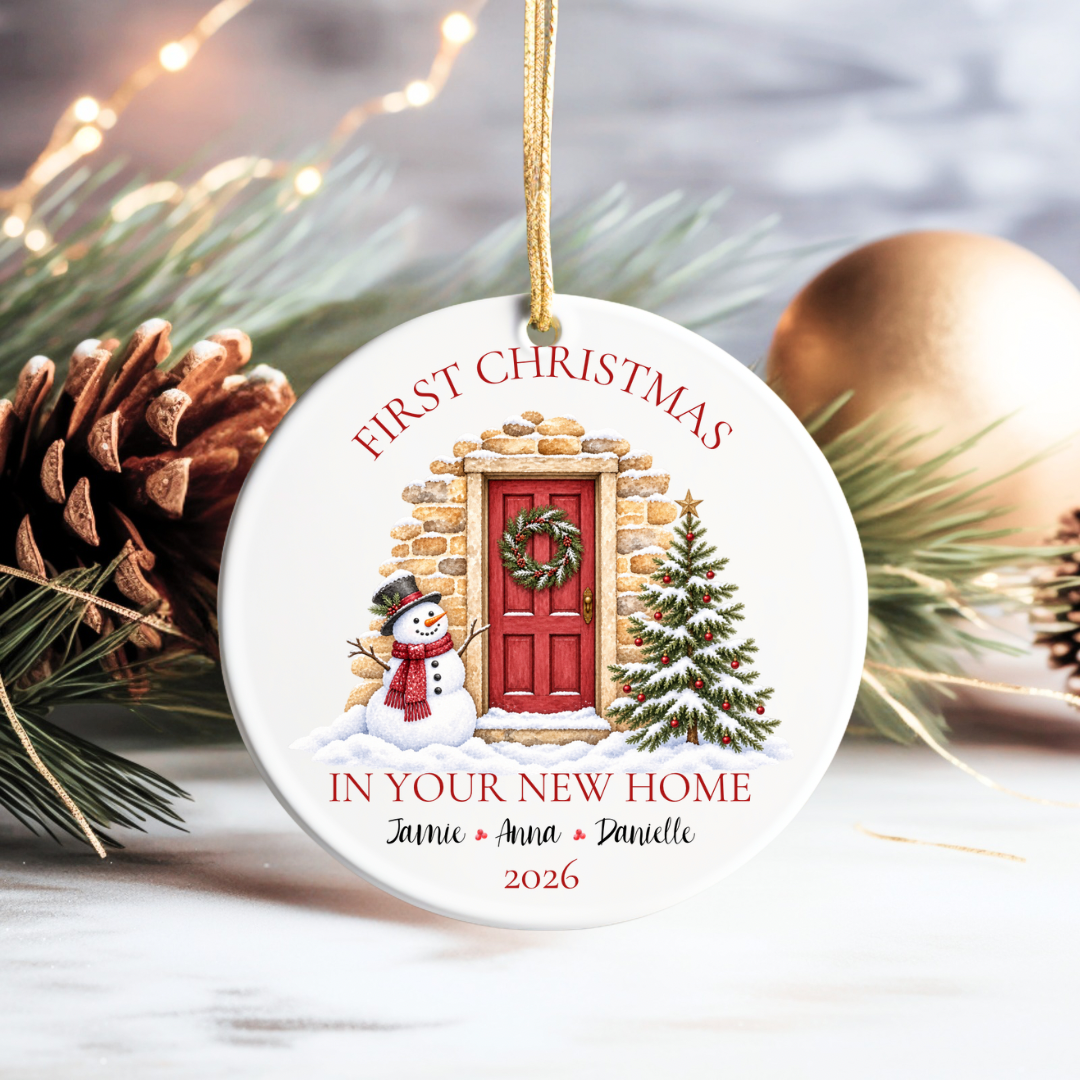 Personalised First Christmas in Your New Home Bauble