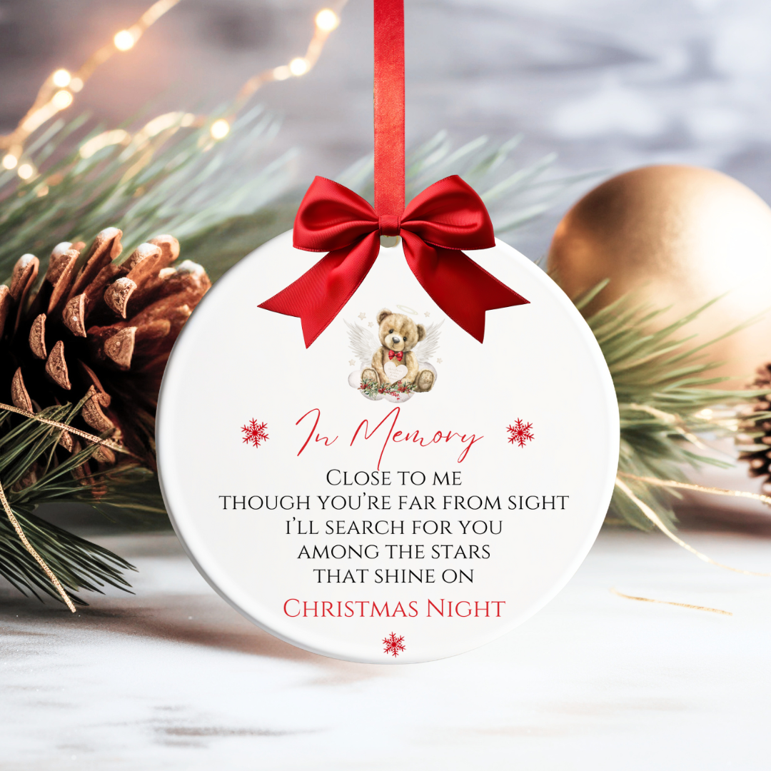 In Memory Christmas Bauble Keepsake
