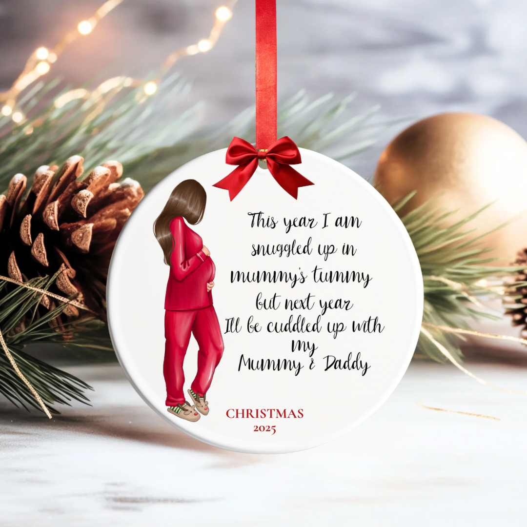 Expecting Mother Christmas Bauble