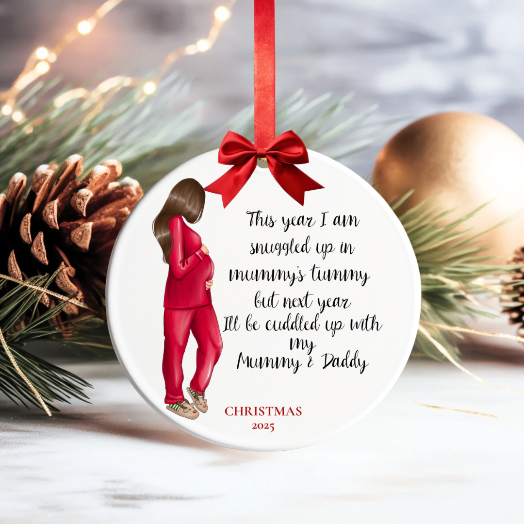 Expecting Mother Christmas Bauble