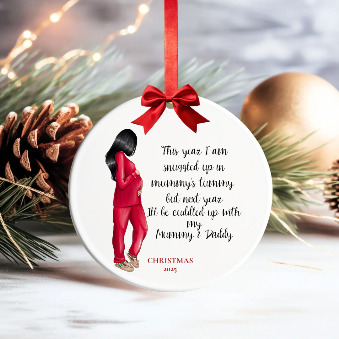 Expecting Mother Christmas Bauble