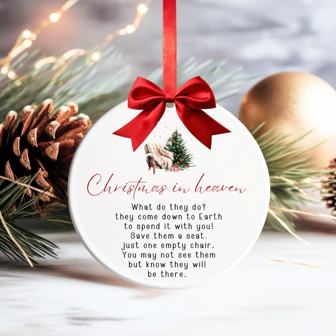 Christmas in Heaven Memorial Bauble