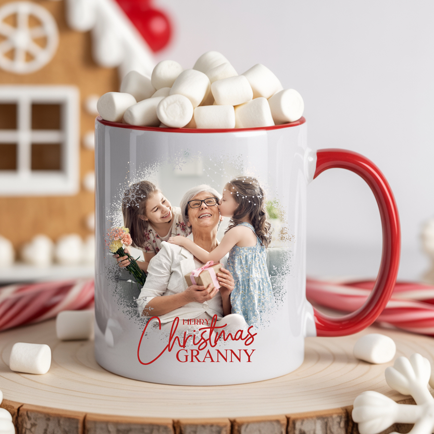 Personalise Christmas photo mug