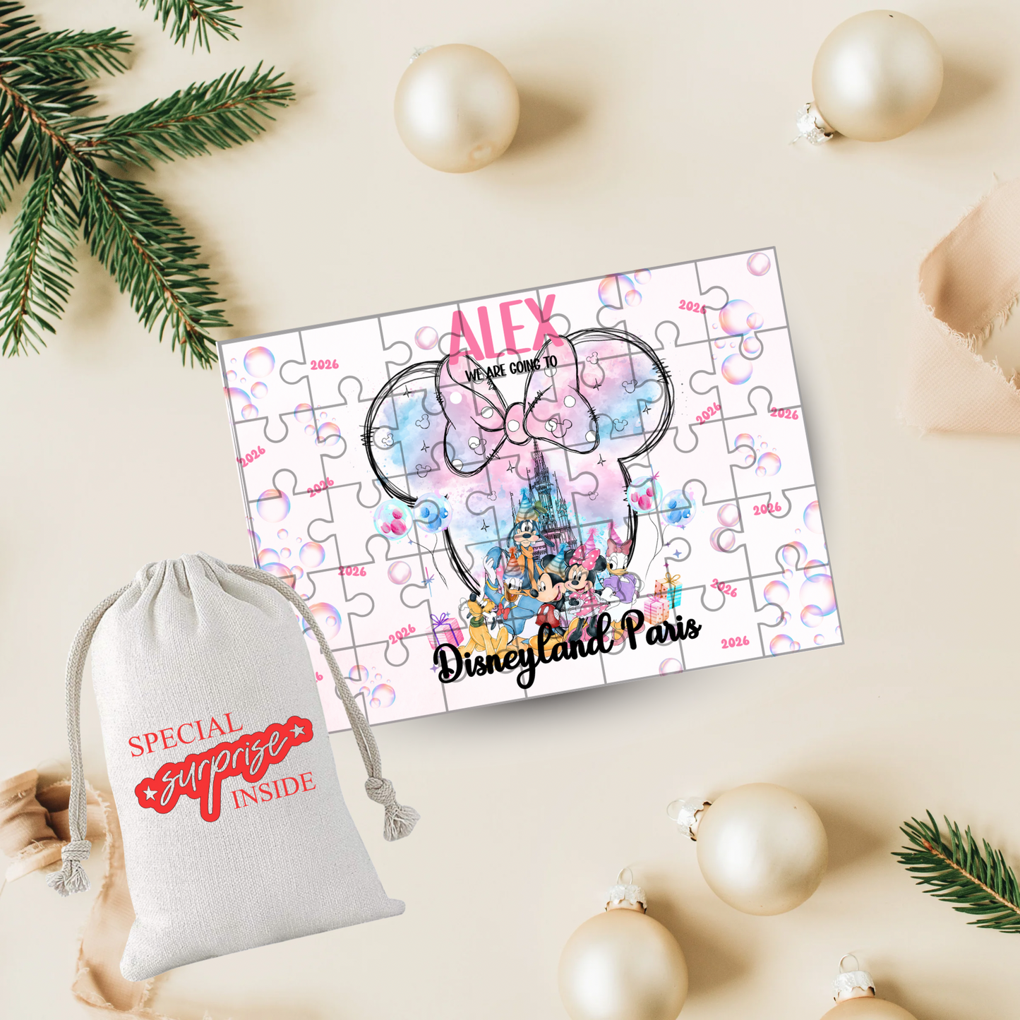 Disney Reveal Jigsaw Puzzle - Pink