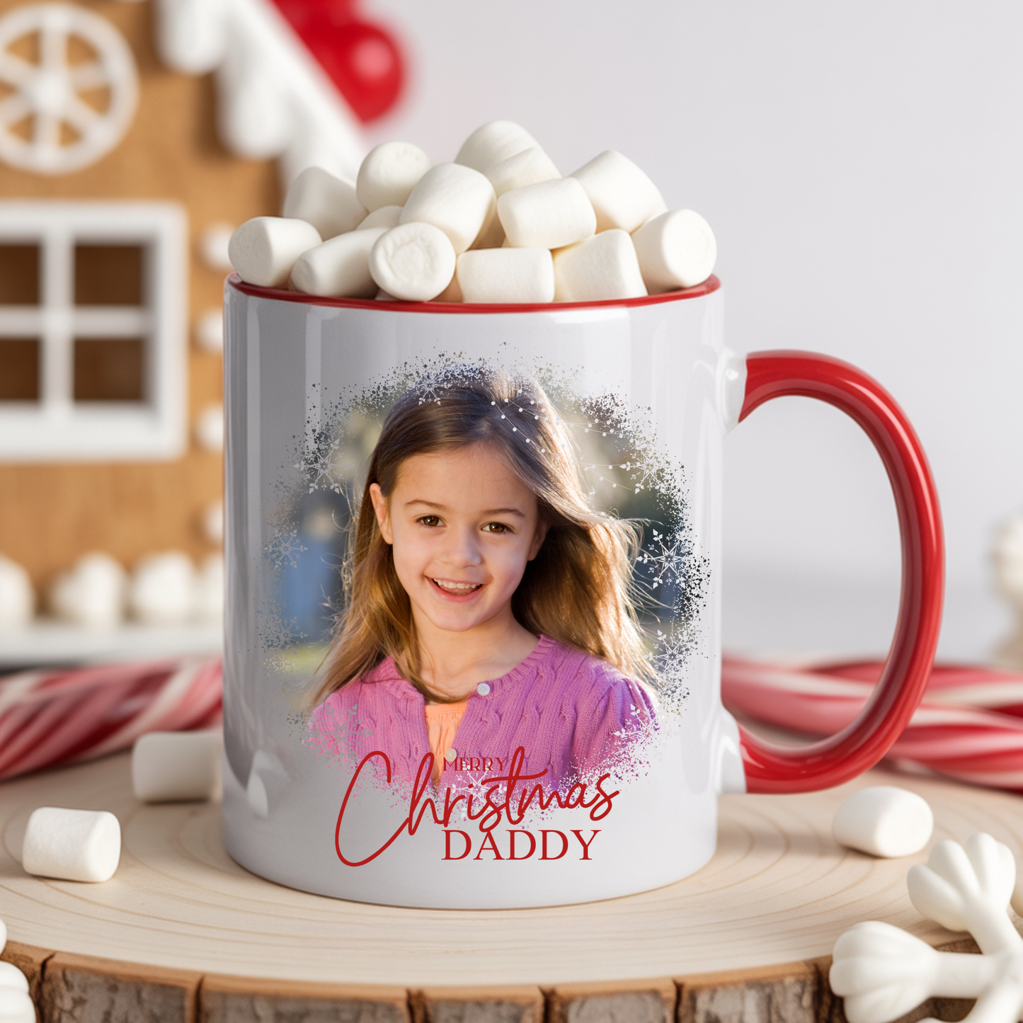 Personalise Christmas photo mug