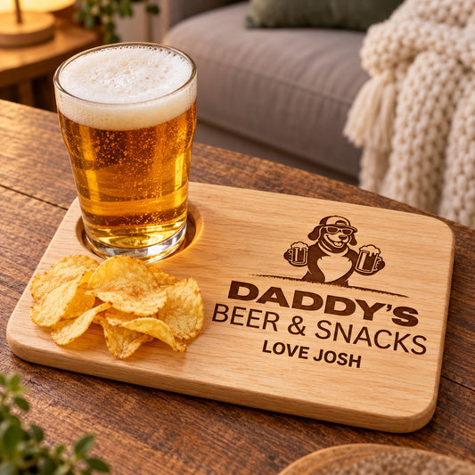 Personalised Beer & Snacks Board