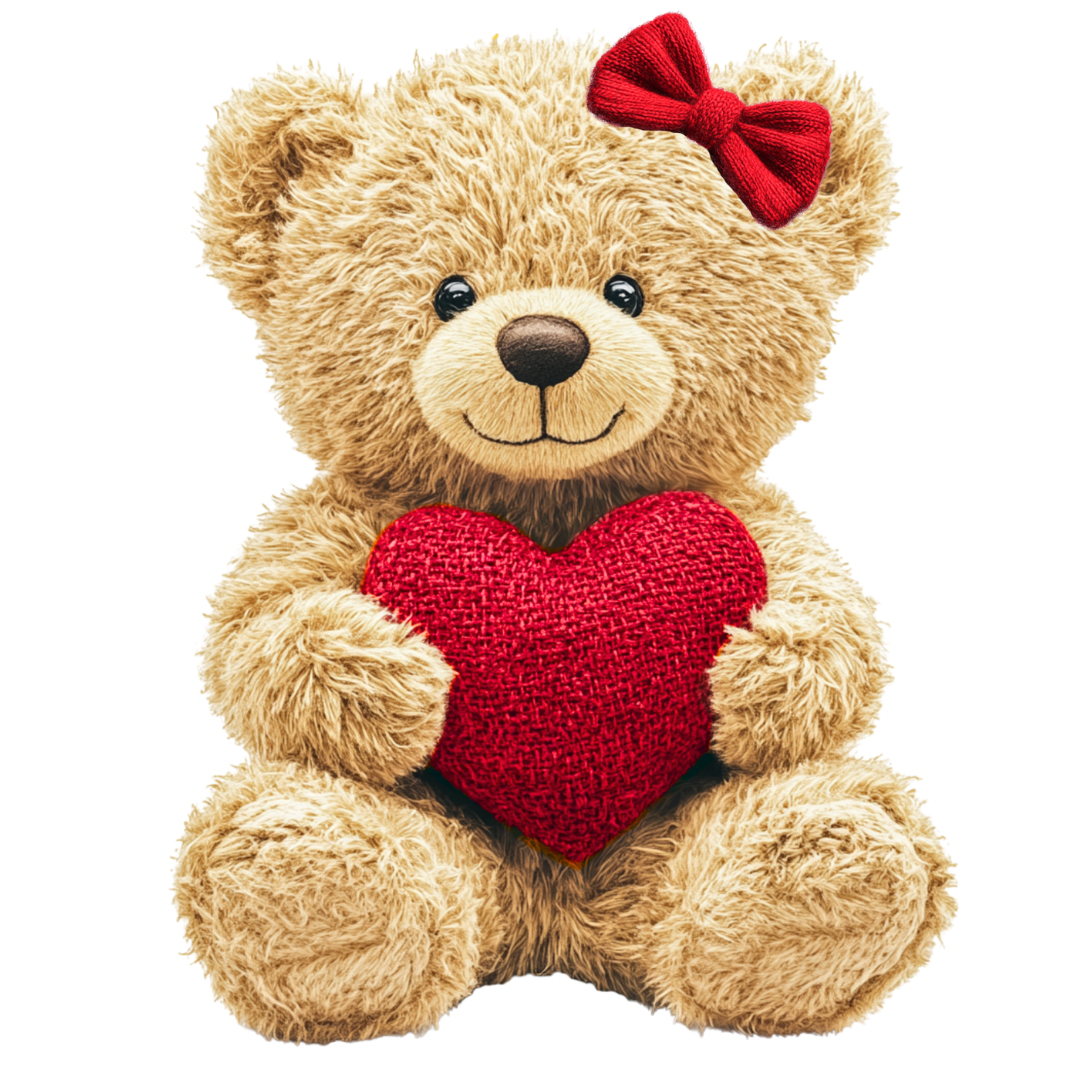 Personalised Valentine’s Baby Romper – My First Valentine Teddy Design