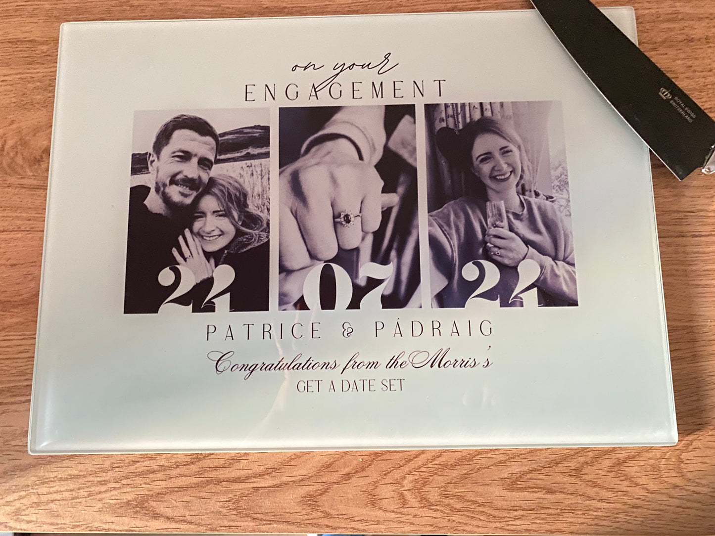 Personalised Engagement Chopping Board – A Love-Filled Keepsake