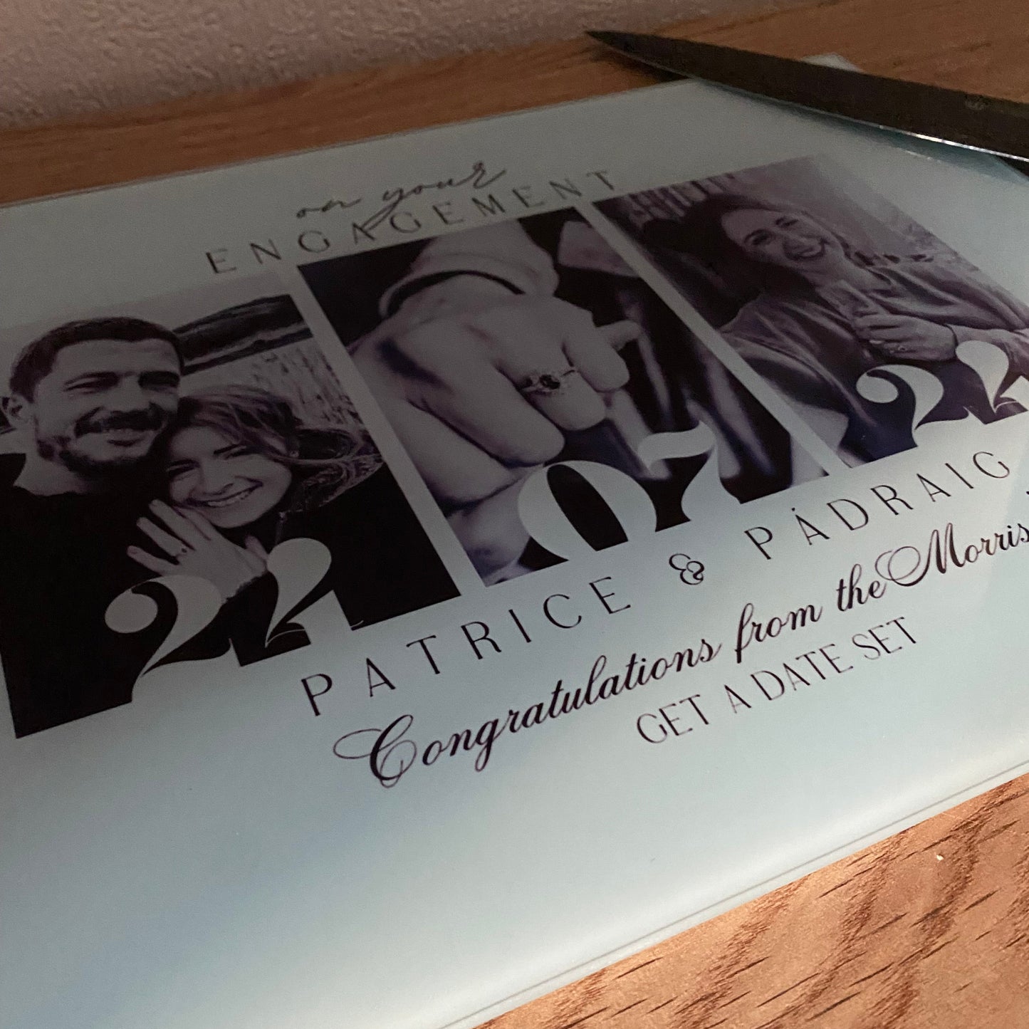 Personalised Engagement Chopping Board – A Love-Filled Keepsake