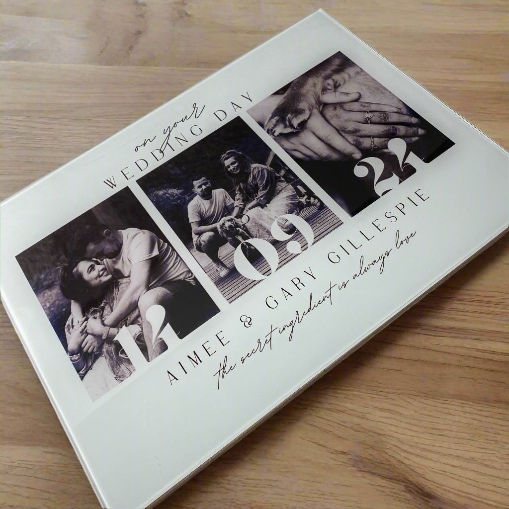 Personalised Engagement Chopping Board – A Love-Filled Keepsake