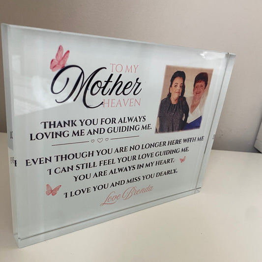 Memorial Glass Photo Block
