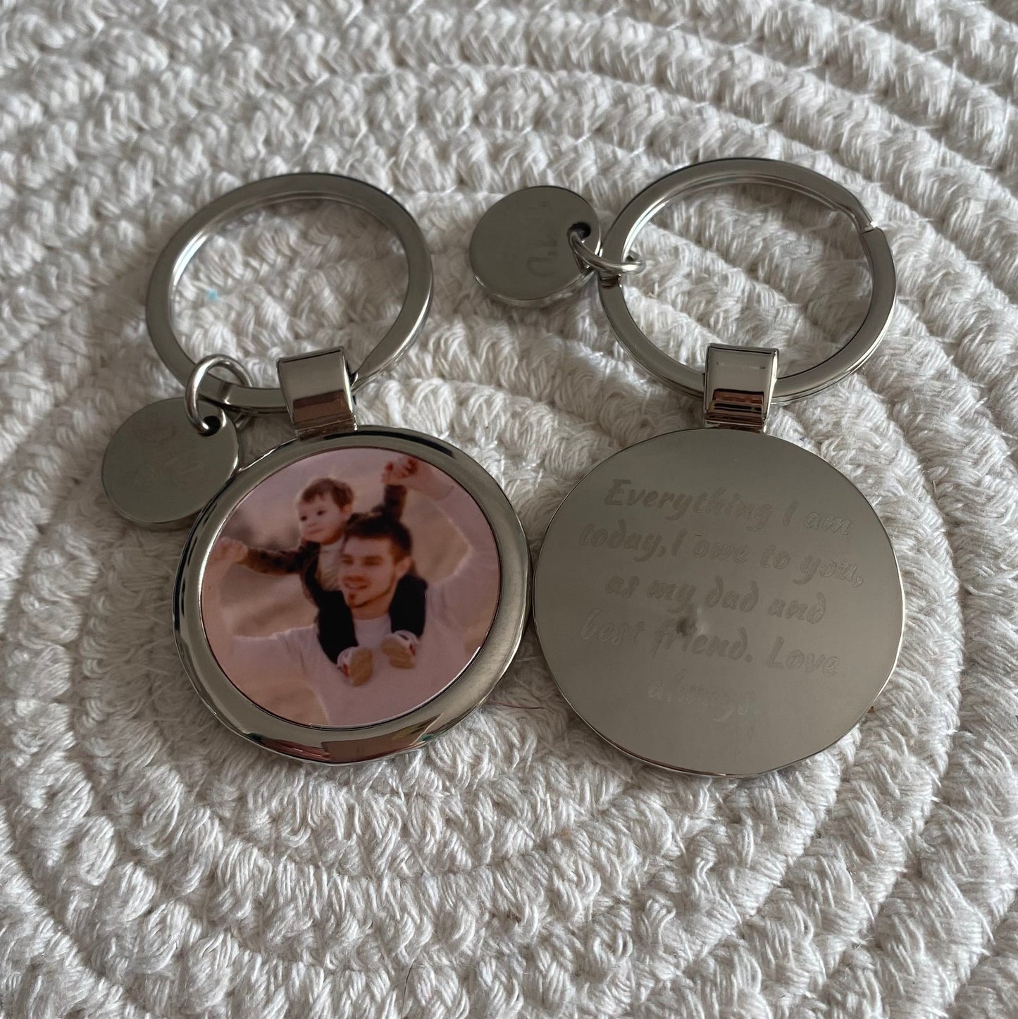 Dad Photo Keychain