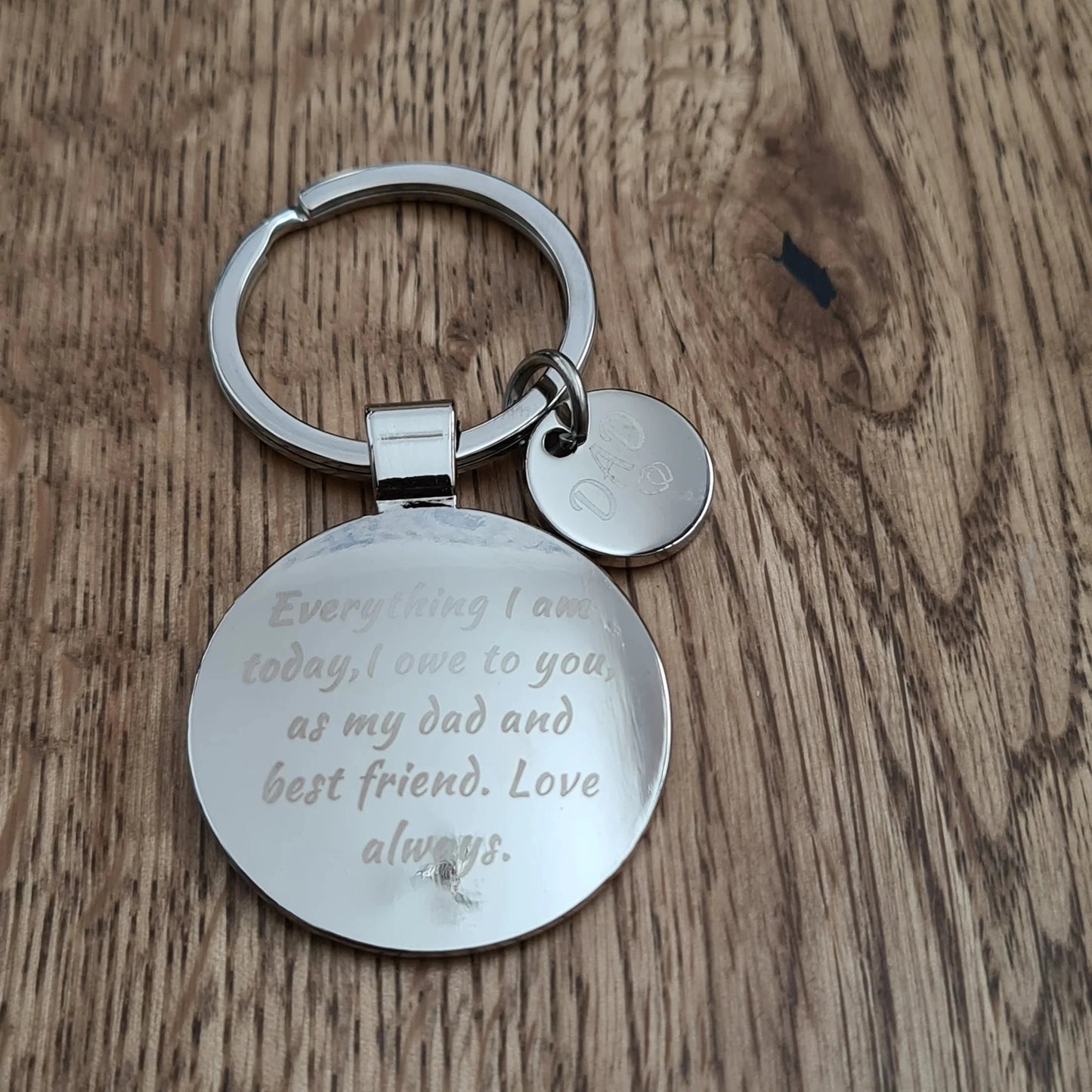 Dad Photo Keychain