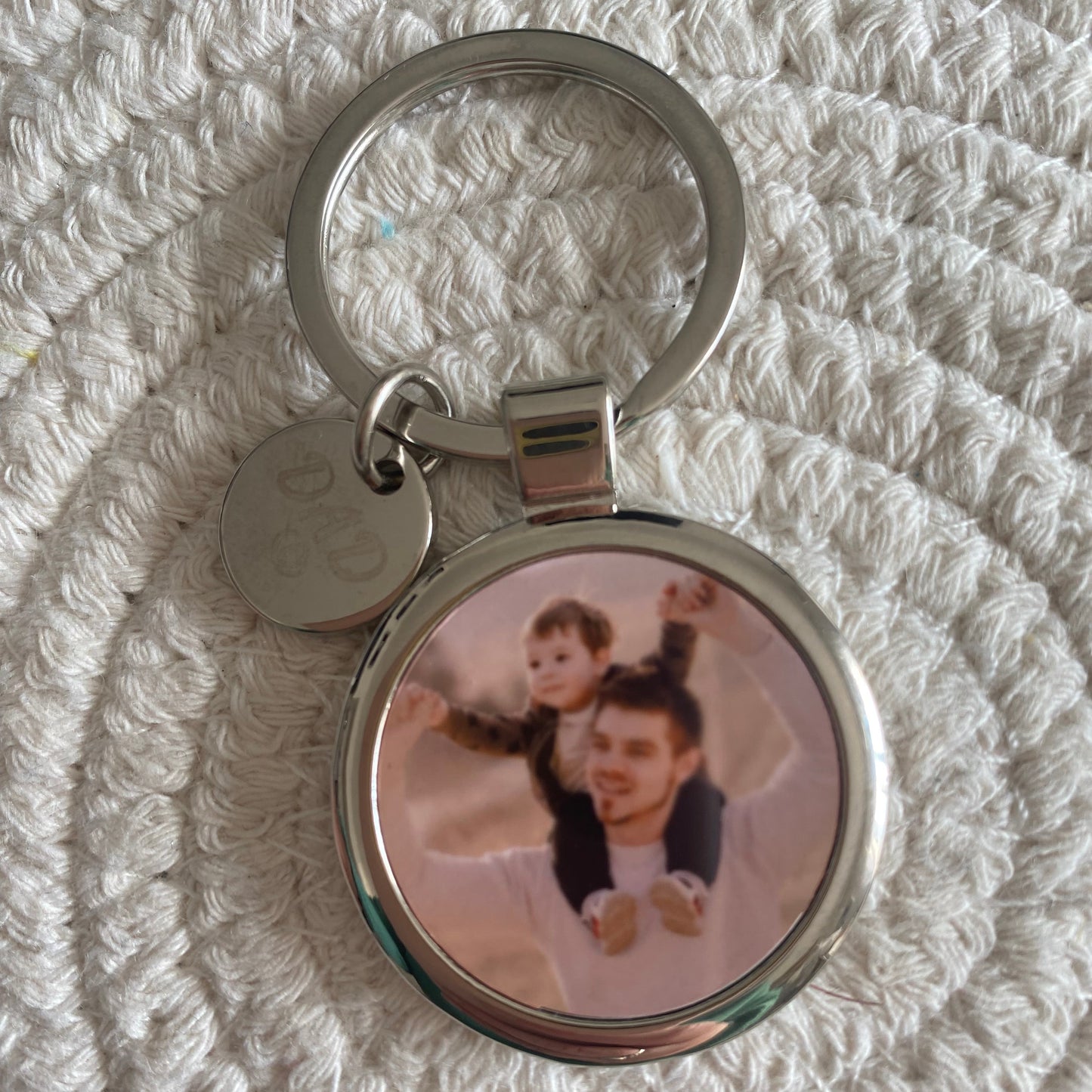 Dad Photo Keychain