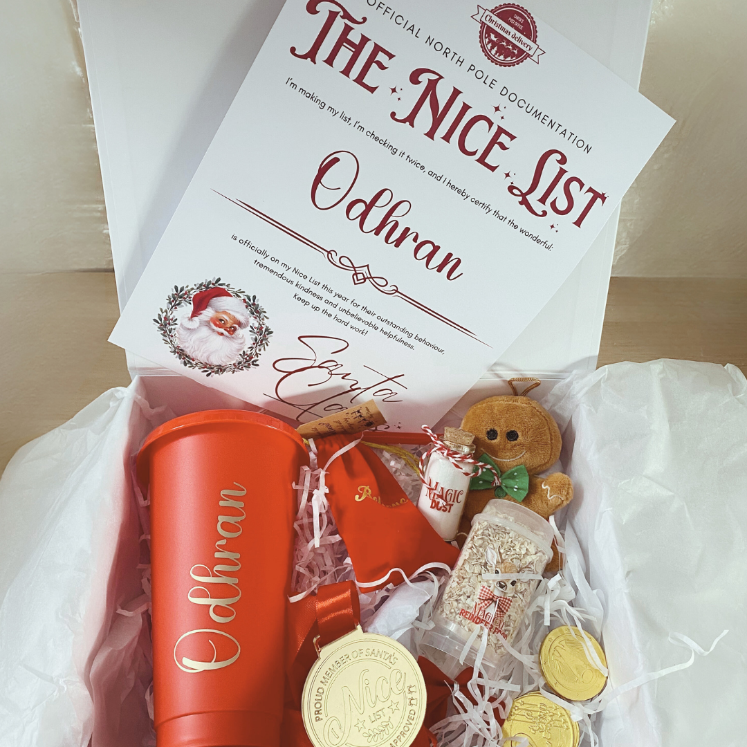 Personalised filled Christmas Eve Box