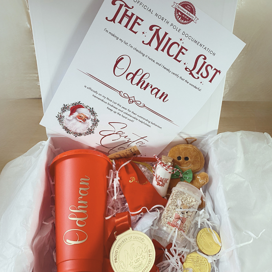 Personalised filled Christmas Eve Box