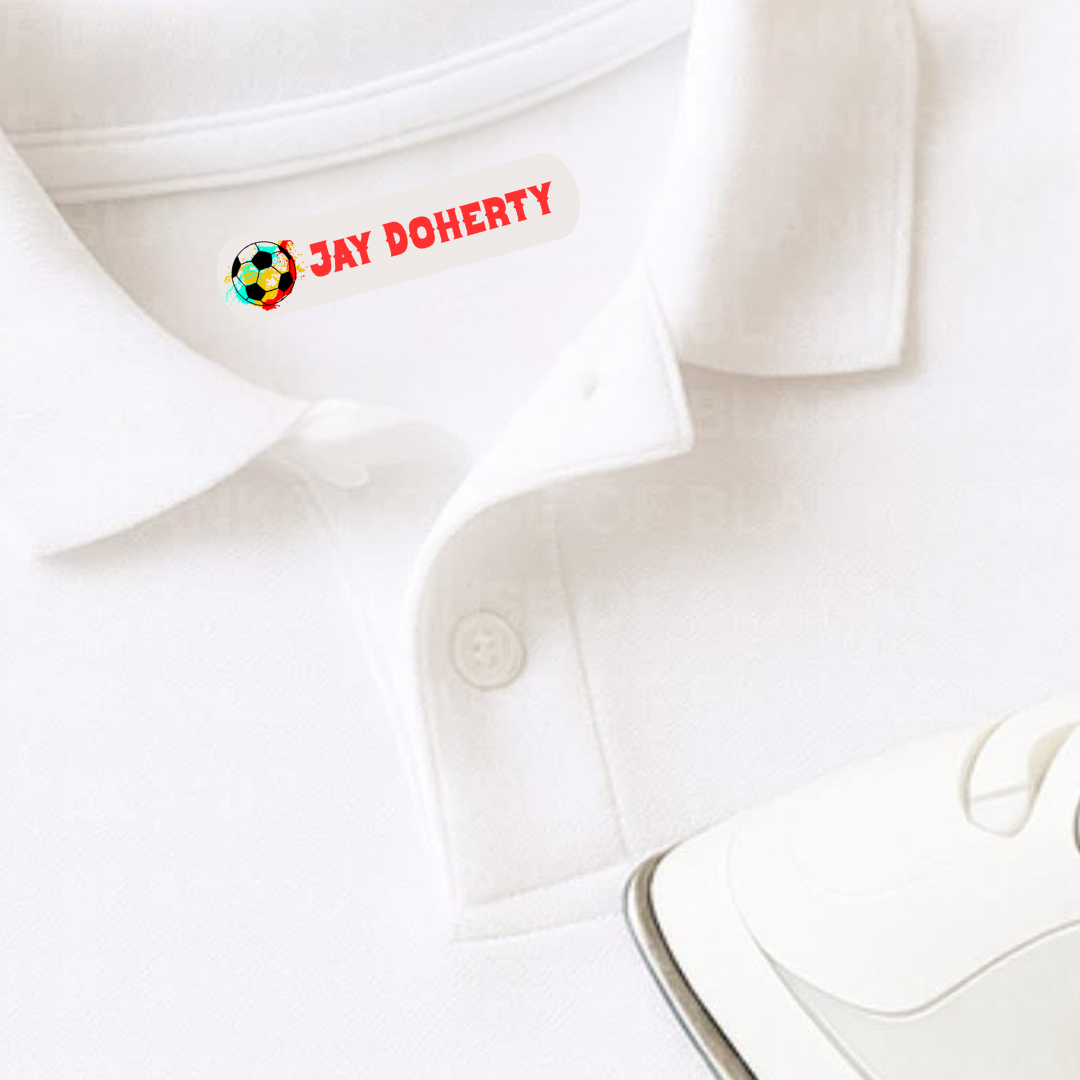 25 Personalised Name Tags- Football