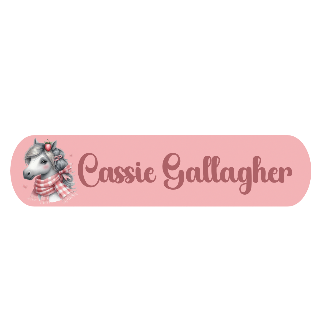 25 Personalised Name Tags- Wee Pony