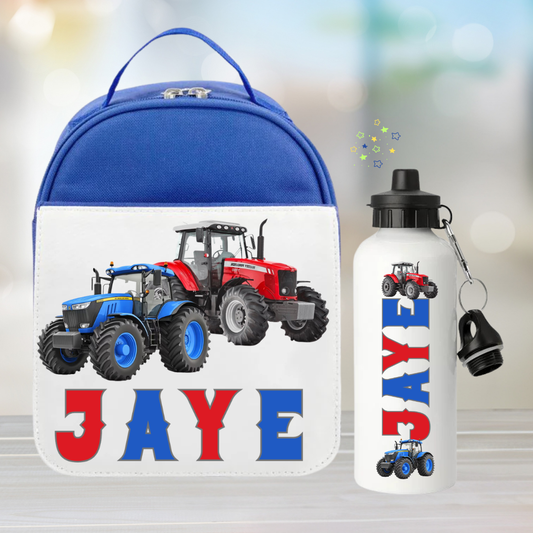 Personalised Tractor Lunch Set