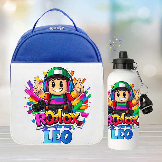Personalised Roblox Lunch Set
