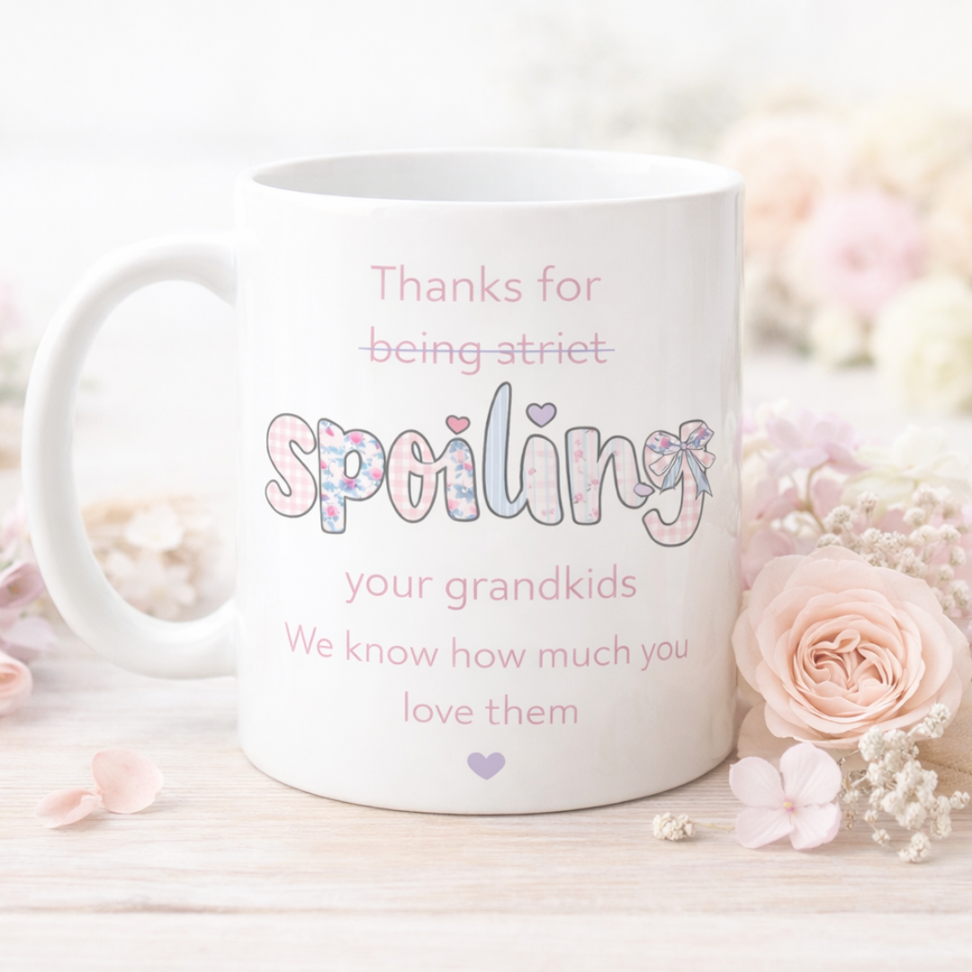 Funny Grandma Mug – “Thanks for Spoiling Your Grandkids”