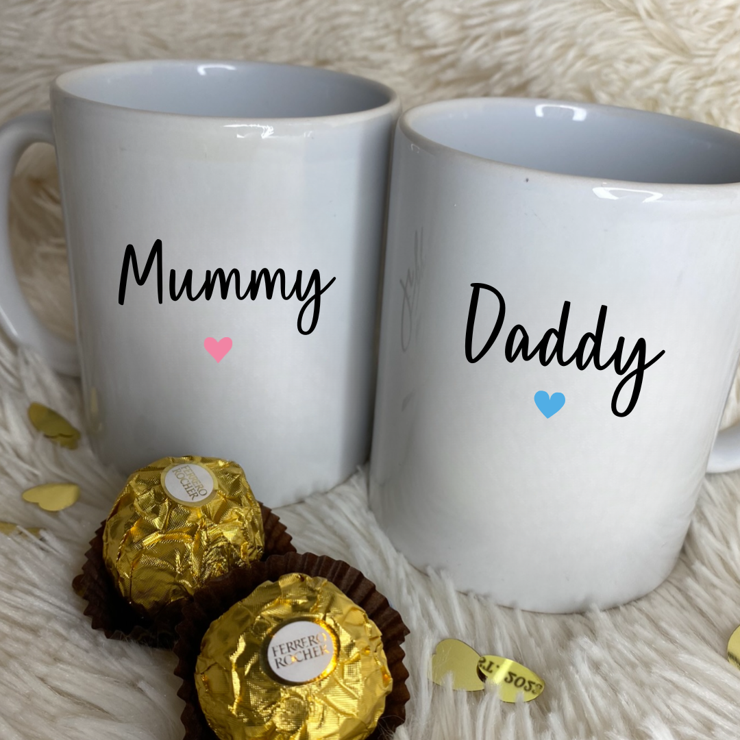 Mummy & Daddy Mug Set