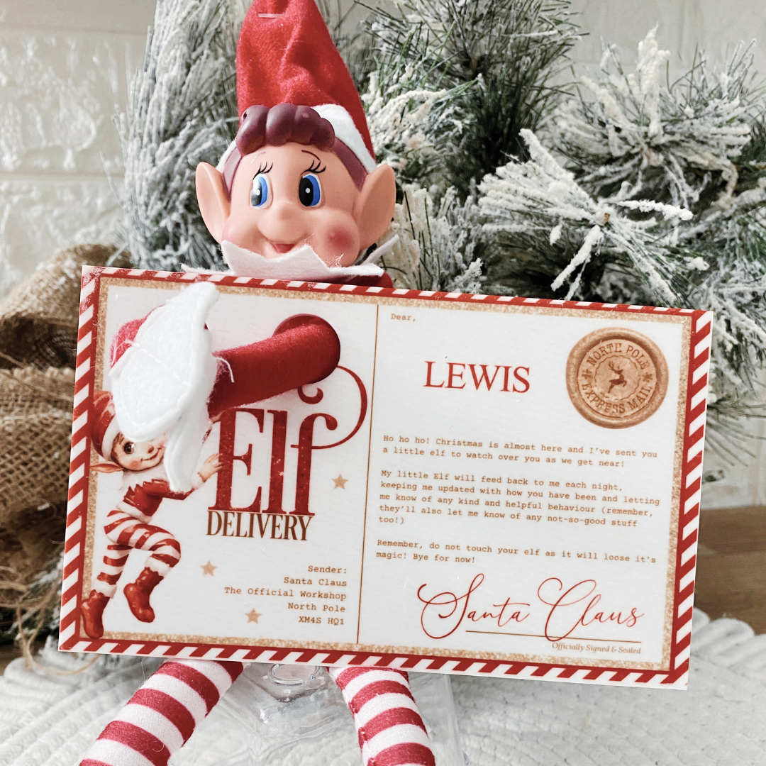 Personalised Elf Arrival Postcard – From Santa’s Workshop