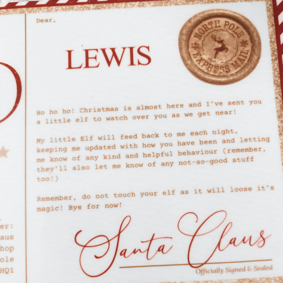 Personalised Elf Arrival Postcard – From Santa’s Workshop