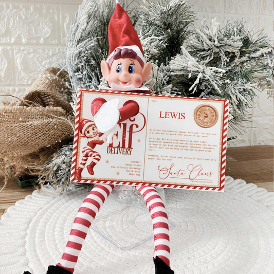 Personalised Elf Arrival Postcard – From Santa’s Workshop