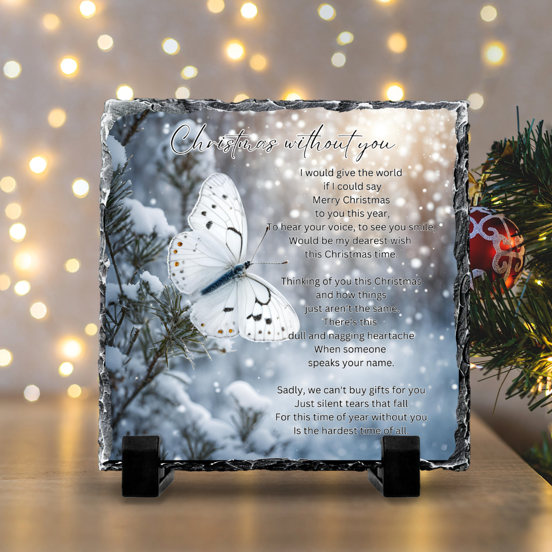 Christmas Without You Memorial Slate