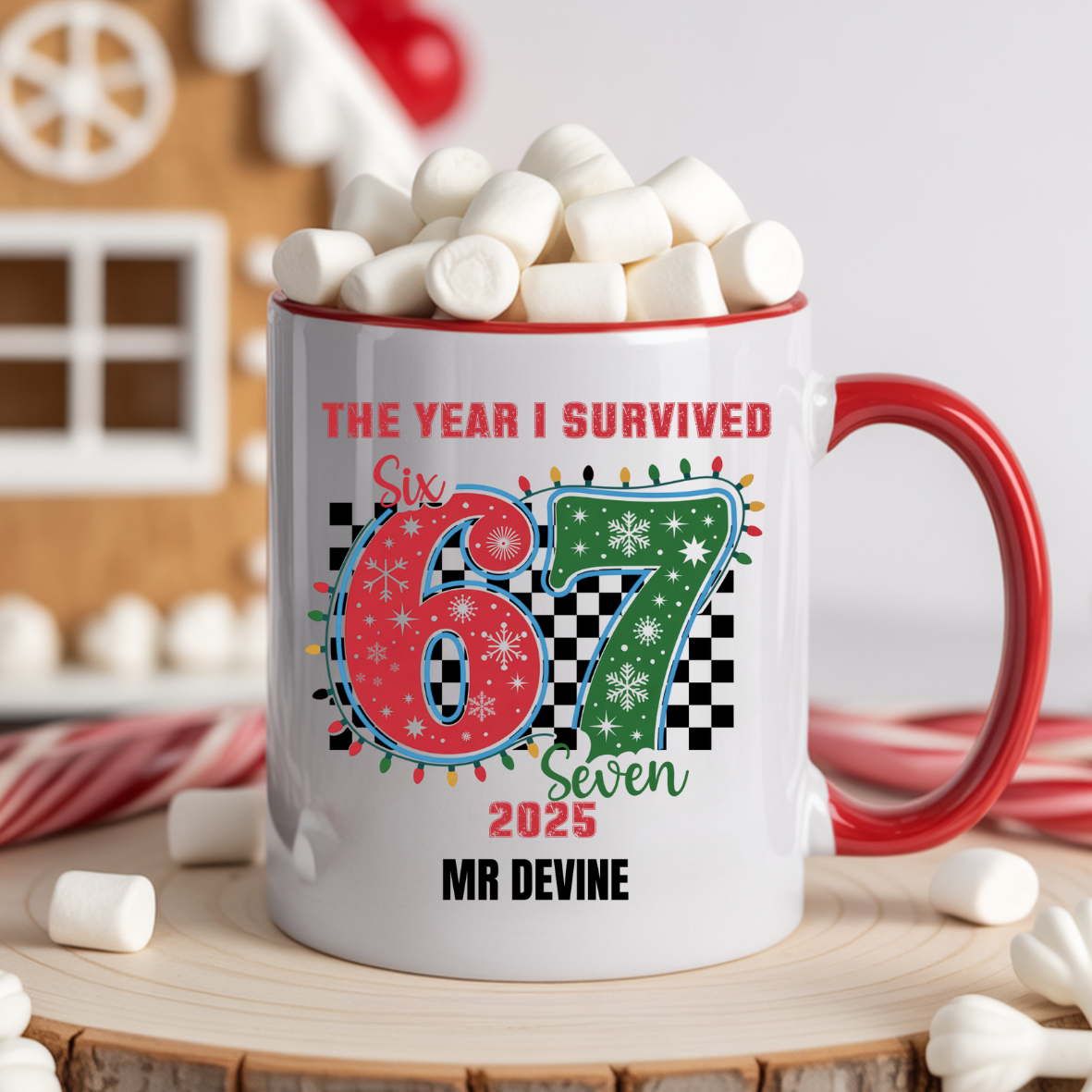 “The Year I Survived 67” Mug - Red