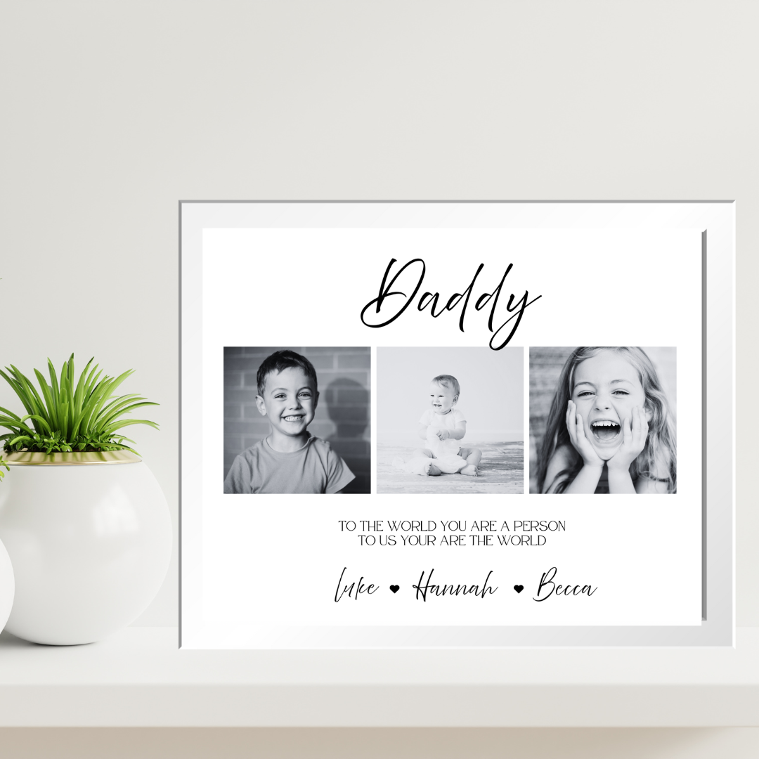To Us, You Are the World Framed Print