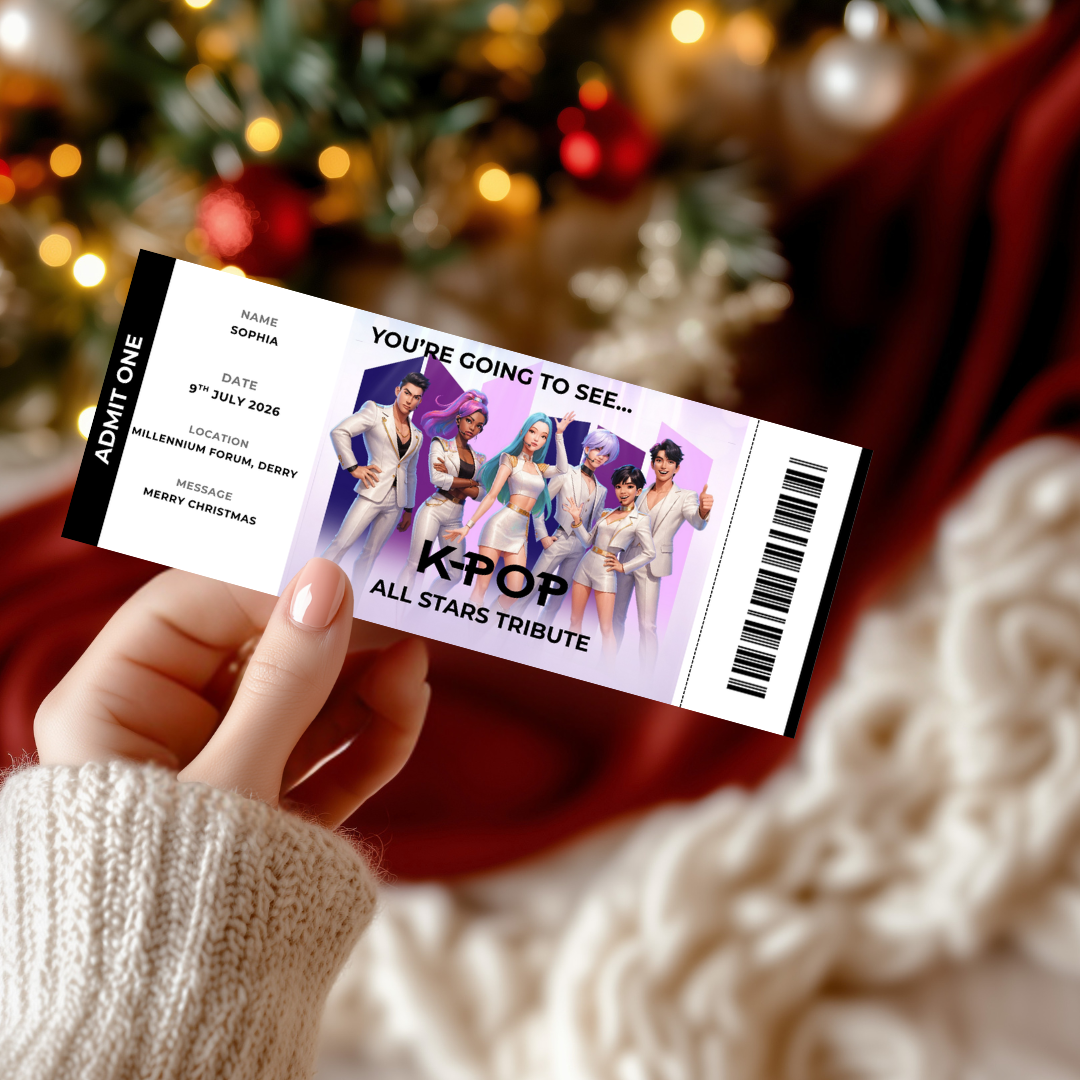 Personalised K-Pop Concert Ticket Gift