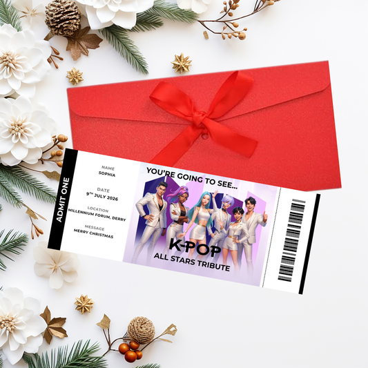 Personalised K-Pop Concert Ticket Gift