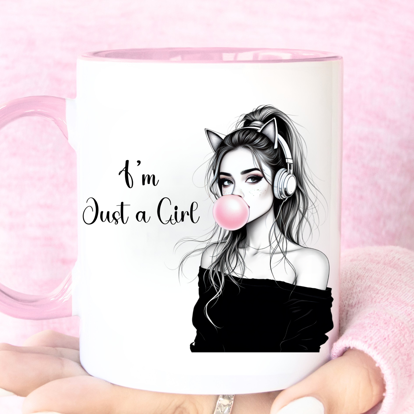 I’m Just a Girl Personalised Mug