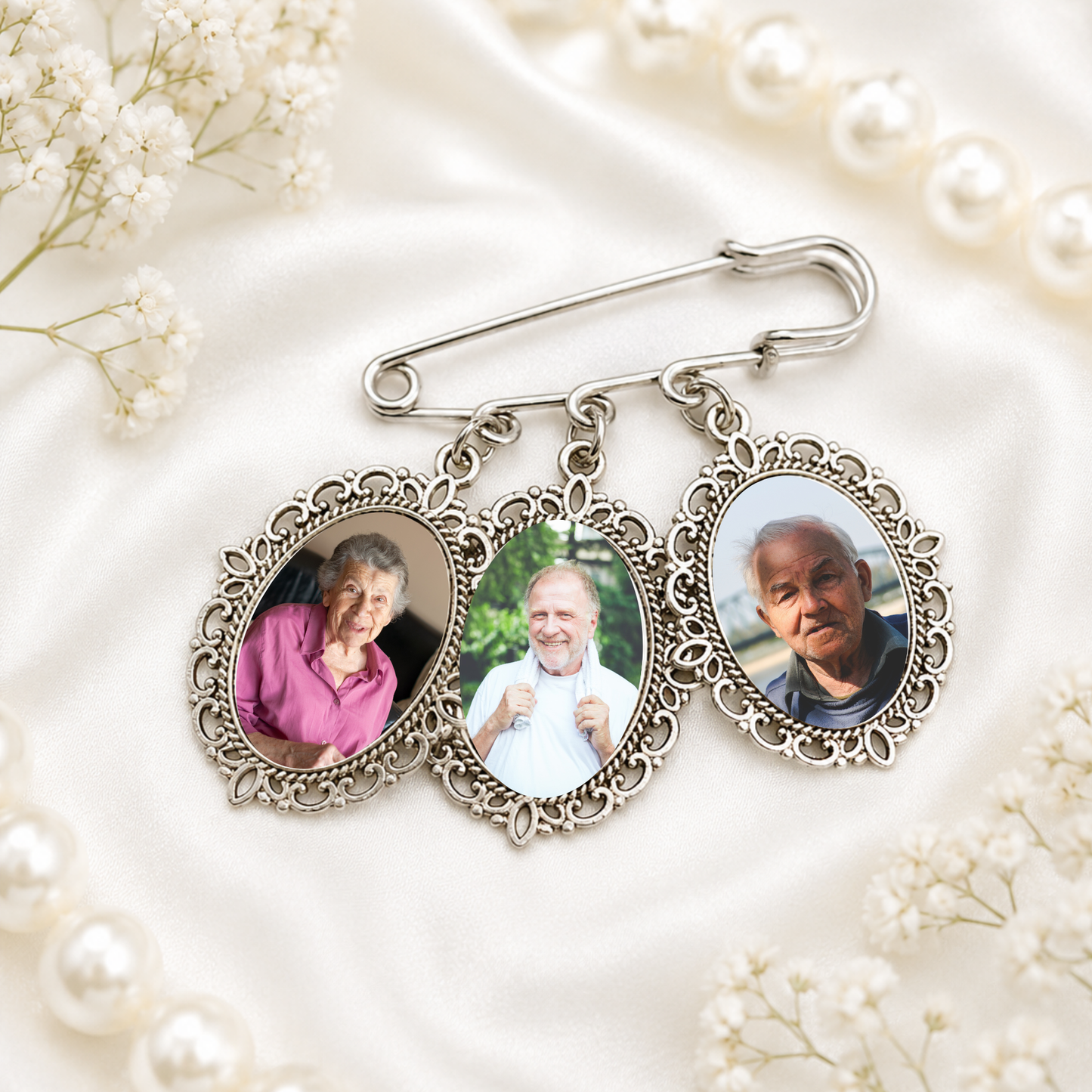 Vintage Memorial Triple Charm