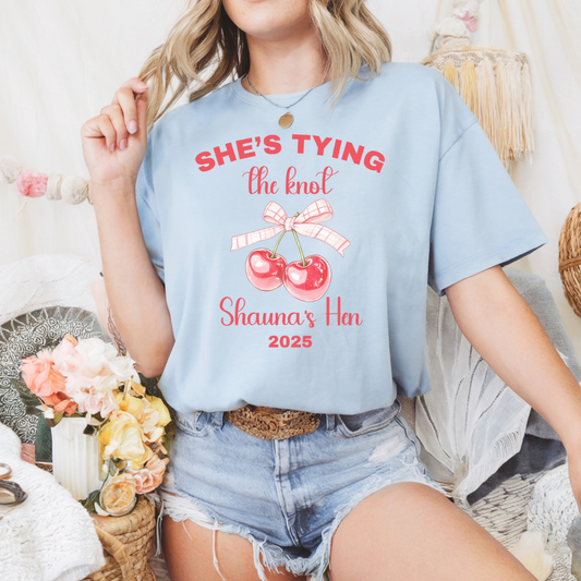 Hen Party T-Shirts - Sweet as a Cherry