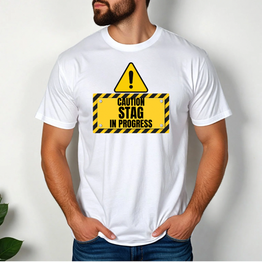 Custom Stag Party T-Shirt - Construction Crew