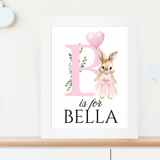 Personalised Flopsy Framed Print