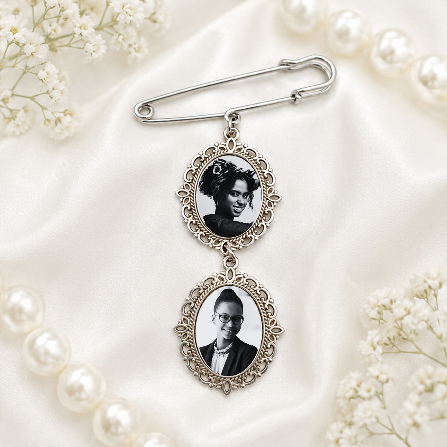Vintage Memorial Double Charm