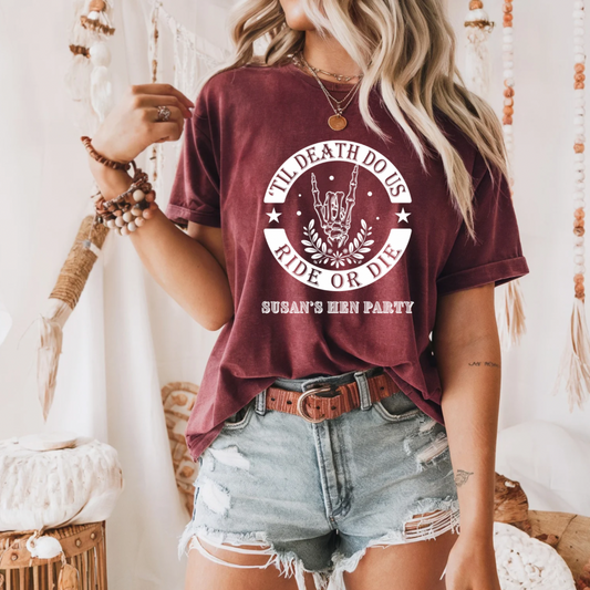 Hen Party T-Shirts - Ride or Die
