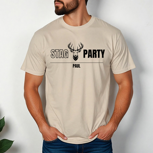 Custom Stag Party T-Shirt - The Stag